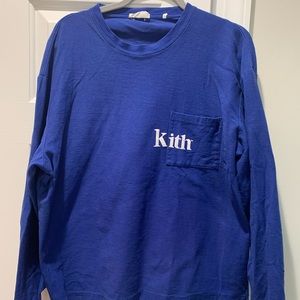 KITH long sleeved t-shirt. Mens medium. Blue